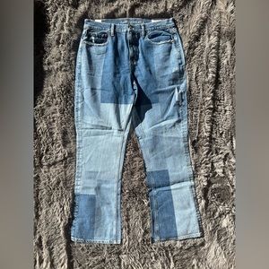 American Eagle Patchwork 90s Bootcut Jeans
